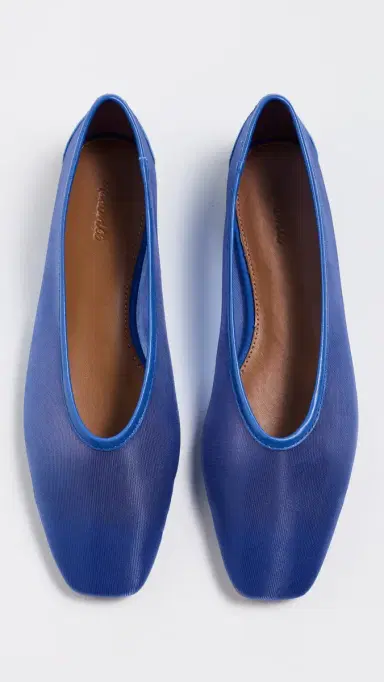 Madewell Mylie Mesh Ballet Flats Retro Blue | Thumbnail 5