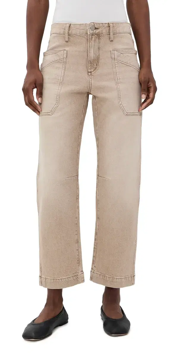 Joe's Jeans The Double Pocket Barrel Jeans Washed Tannin