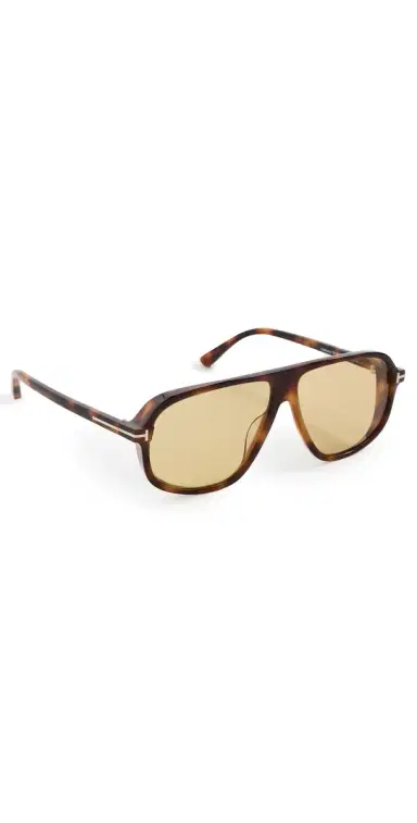 Tom Ford Guillaume Sunglasses Shiny Classic Havana One Size | Thumbnail 1
