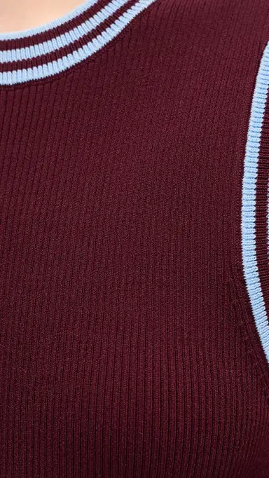 LE BOP Kara Tank Burgundy | Thumbnail 6 LE BOP Kara Tank Burgundy | Thumbnail 6