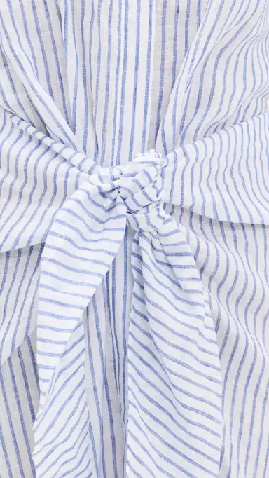 A.L.C. A. L.C. Mila Linen Dress White/Classic Blue | Thumbnail 6 A.L.C. A. L.C. Mila Linen Dress White/Classic Blue | Thumbnail 6