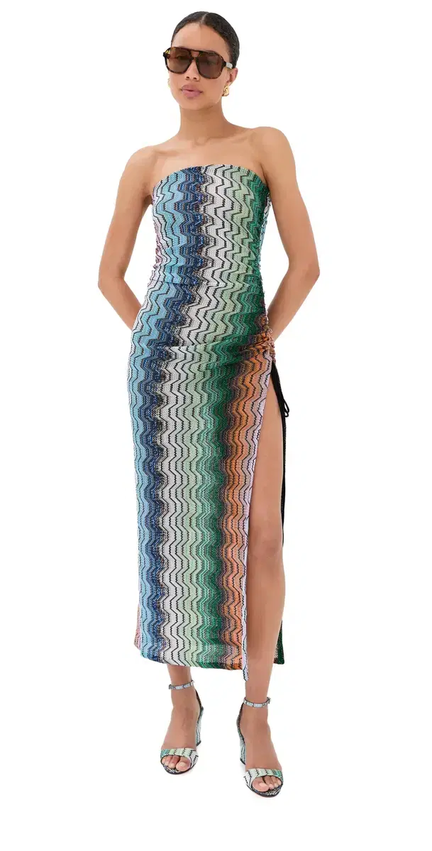 Strapless Cover Up Dress Smsnq/Multi