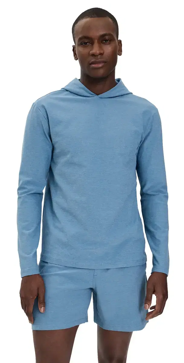 Spacedye Go-To ens Hoodie Harbor Blue Heather