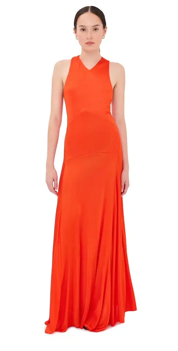 Proenza Schouler Naia Dress Tangerine
