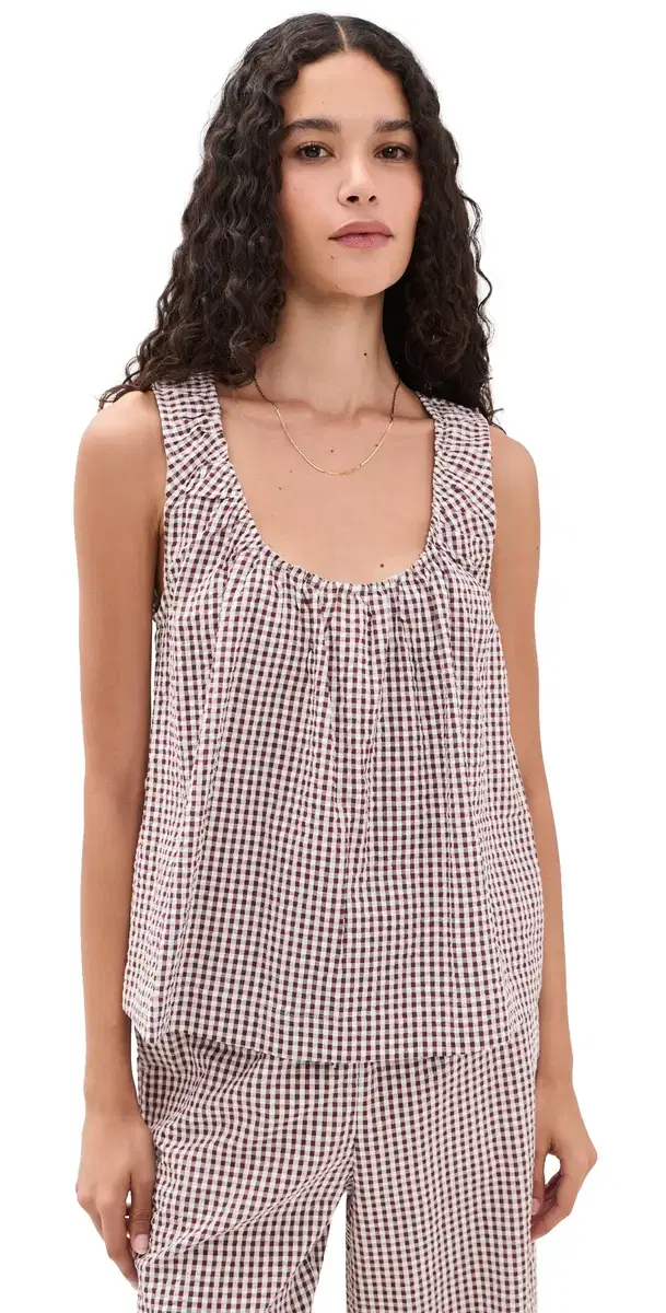 Joe's Jeans The Ana Blouse acchiato Gingham