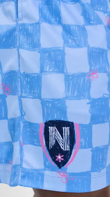 Nahmias cribble Check occer Shorts 6 Blue Iris | Thumbnail 6