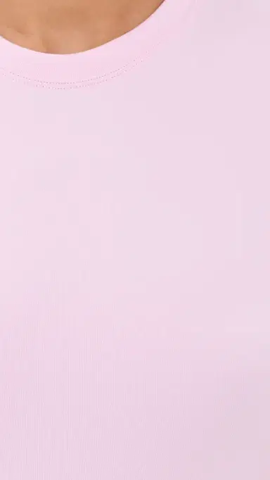 Wardrobe.NYC WARDROBE. NYC Opaque Tee Thong Bodysuit Baby Pink S | Thumbnail 6