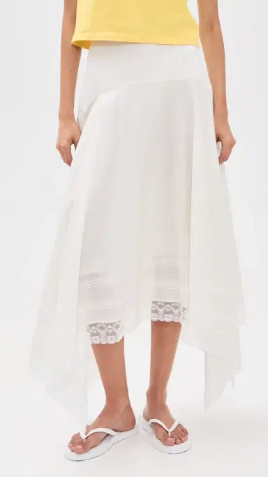 Staud Ainsley Skirt Ivory 6 | Thumbnail 2