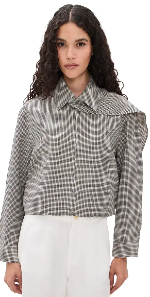 rag & bone Krista Wool Jacket Black Plaid