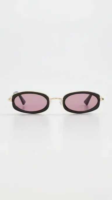 Le Specs Mecharo Sunglasses Gold/Dark Chocolate One Size | Thumbnail 2
