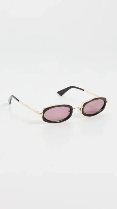 Le Specs Mecharo Sunglasses Gold/Dark Chocolate One Size | Thumbnail 4