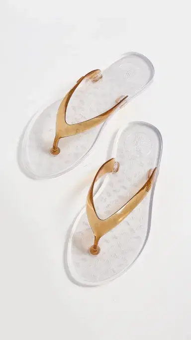 Ancient Greek Sandals Jelly Flip Flops Caramel/Clear | Thumbnail 2