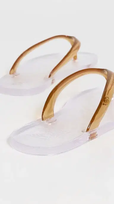 Ancient Greek Sandals Jelly Flip Flops Caramel/Clear | Thumbnail 4