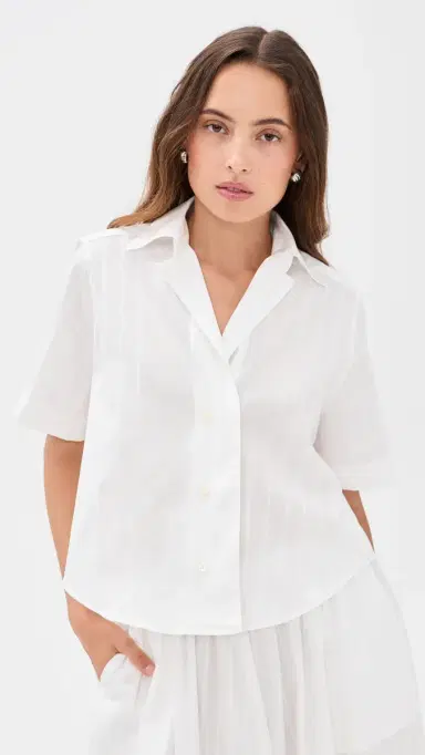 House of Dagmar Short Sleeve Shirt White | Thumbnail 2