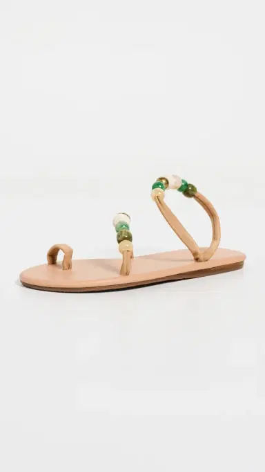 Ancient Greek Sandals Eleftheria Bead Sandals | Thumbnail 2
