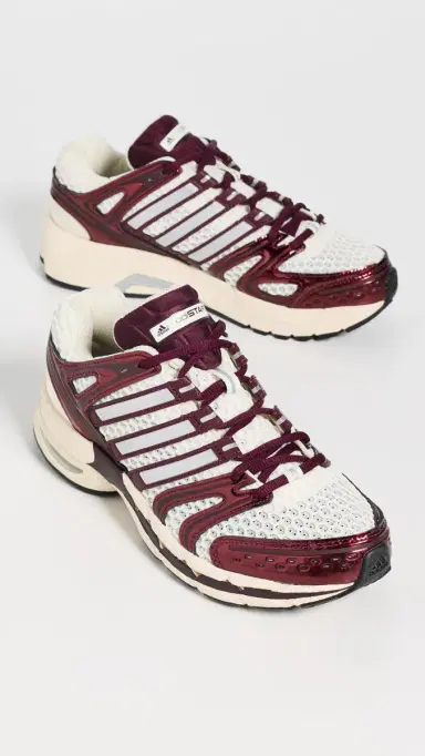 Adidas Adistar Control Sneakers Cream White/Silver Met/Maroon | Thumbnail 5 Adidas Adistar Control Sneakers Cream White/Silver Met/Maroon | Thumbnail 5