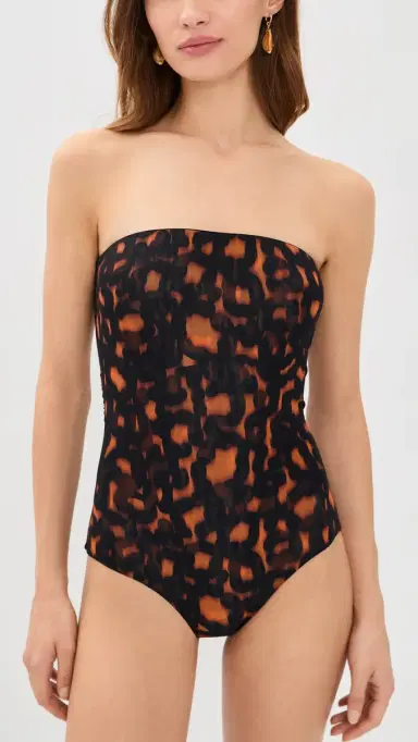 EYWASOULS MALIBU Soleil Bandeau One Piece olstice Leopard | Thumbnail 2