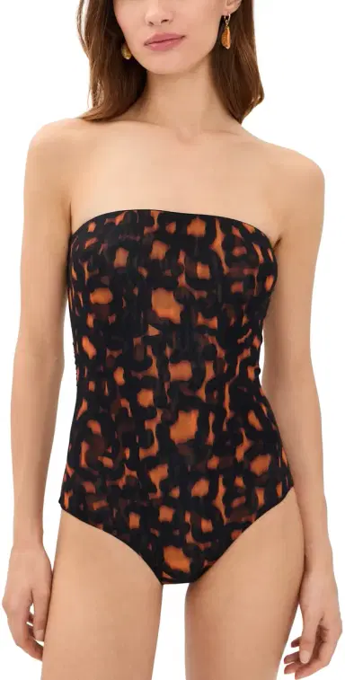 EYWASOULS MALIBU Soleil Bandeau One Piece olstice Leopard | Thumbnail 1