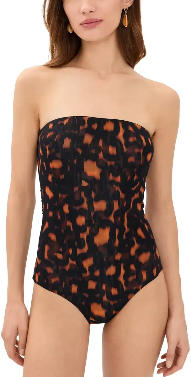 Eywasouls Malibu oleil Bandeau One Piece olstice Leopard