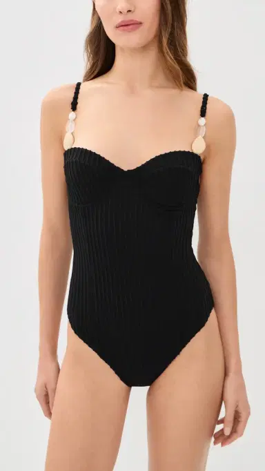 Palmacea are Shell One Piece Shell Black | Thumbnail 2