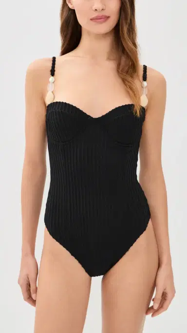 Palmacea are Shell One Piece Shell Black | Thumbnail 5