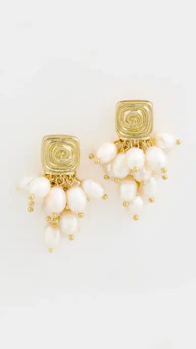 Luv AJ The Seychelles Pearl Statement Studs | Thumbnail 2