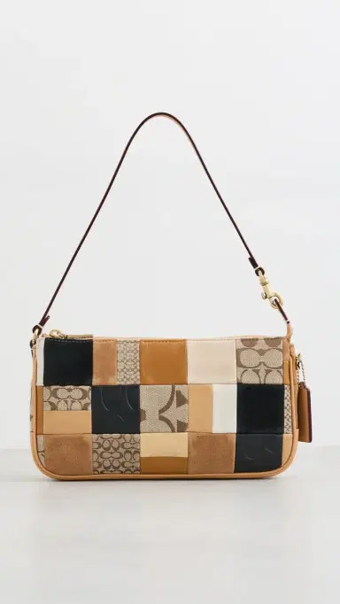 Coach Patchwork Leather Plaza Shoulder Bag Brown Multi | Thumbnail 2