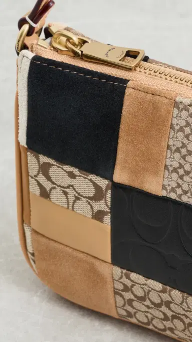 Coach Patchwork Leather Plaza Shoulder Bag Brown Multi | Thumbnail 5