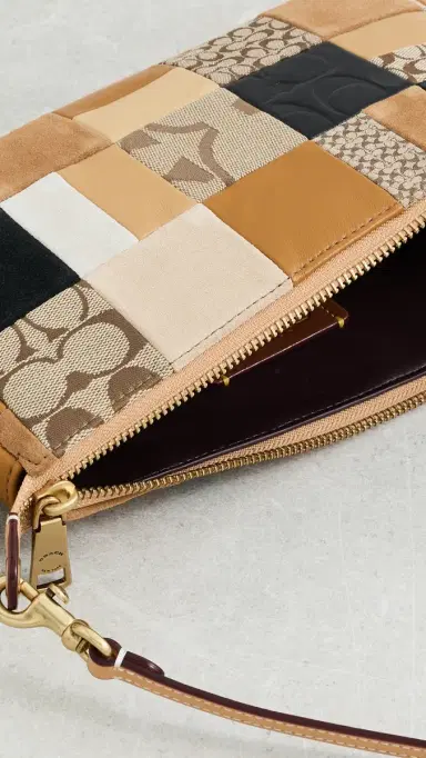 Coach Patchwork Leather Plaza Shoulder Bag Brown Multi | Thumbnail 6