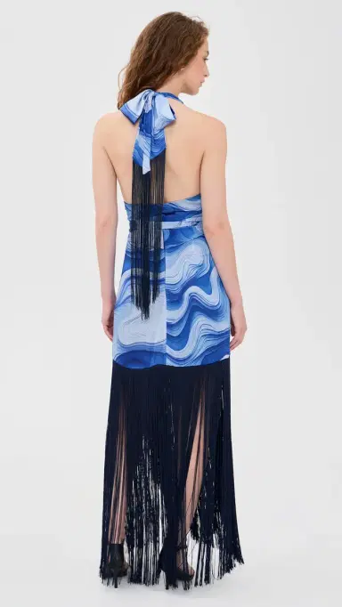 AZULU Sadie Dress Blue Coral Print | Thumbnail 3 AZULU Sadie Dress Blue Coral Print | Thumbnail 3