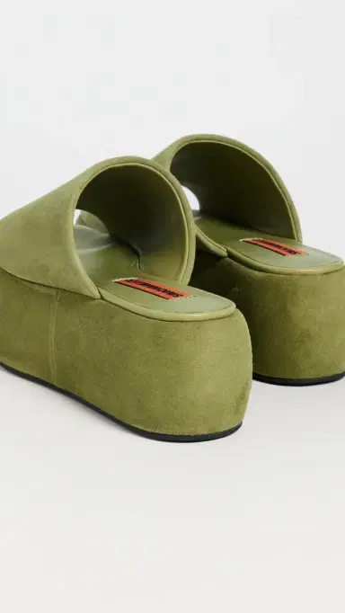 SIMONMILLER Suede Cloudy Platforms Moss Green 36 | Thumbnail 4