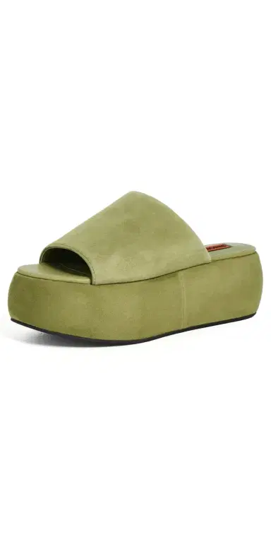 SIMONMILLER Suede Cloudy Platforms Moss Green 36 | Thumbnail 1