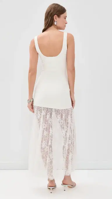 Fleur du Mal Jolie Dress Ivory M | Thumbnail 3