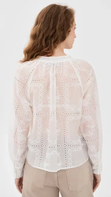 RAILS Francine Blouse Ivory Handkerchief L | Thumbnail 3