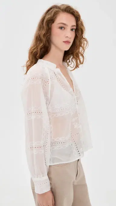 RAILS Francine Blouse Ivory Handkerchief L | Thumbnail 4