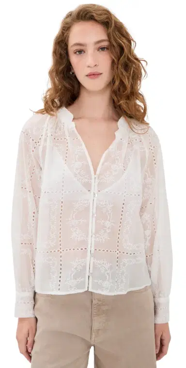 RAILS Francine Blouse Ivory Handkerchief L | Thumbnail 1