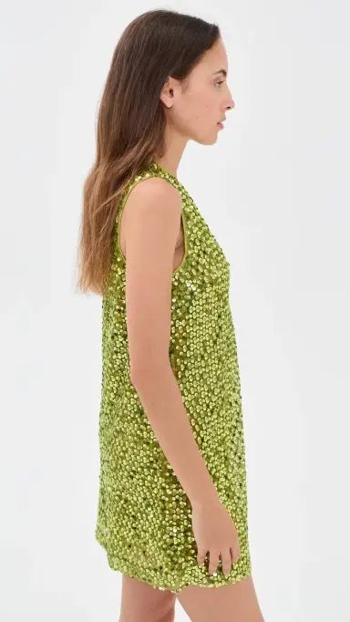 SIMONMILLER Fountain Sequin Dress Metallic Pear | Thumbnail 4