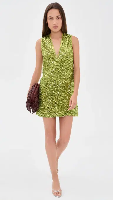 SIMONMILLER Fountain Sequin Dress Metallic Pear | Thumbnail 5