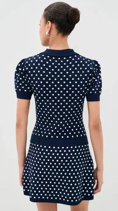 Sandy Liang Tumi Sweater Dress Navy Multi M | Thumbnail 3