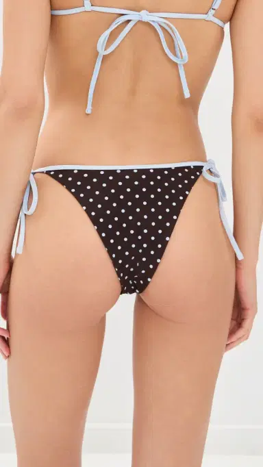 Lioness Rio Tie Bikini Bottoms CHOCOATE BUE POKA | Thumbnail 3