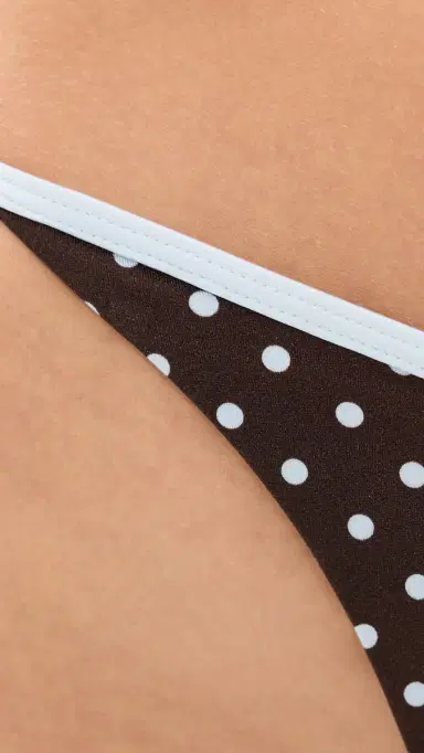 Lioness Rio Tie Bikini Bottoms CHOCOATE BUE POKA | Thumbnail 5