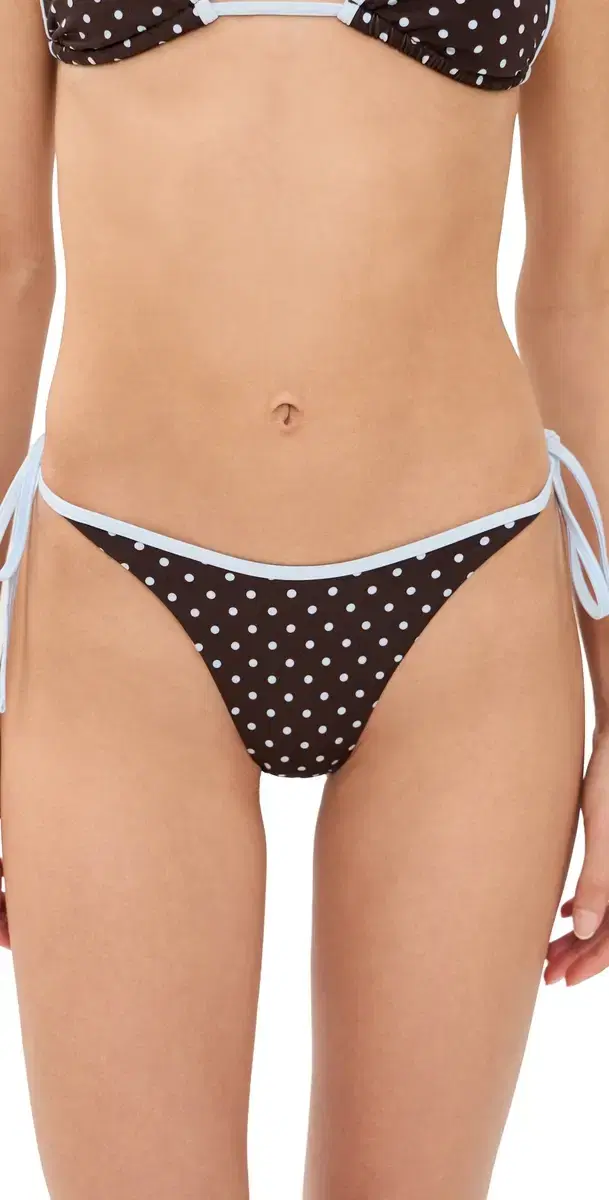Lioness Rio Tie Bikini Bottoms CHOCOATE BUE POKA