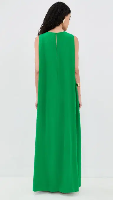 Staud Dalia Silk Dress Kelly S | Thumbnail 3
