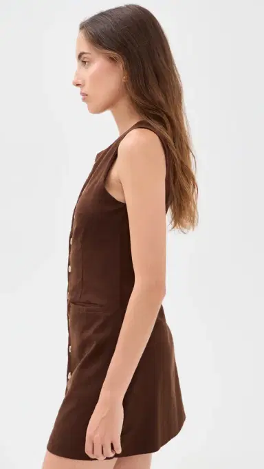 SEVEN WONDERS Stella Mini Dress Chocolate S | Thumbnail 4