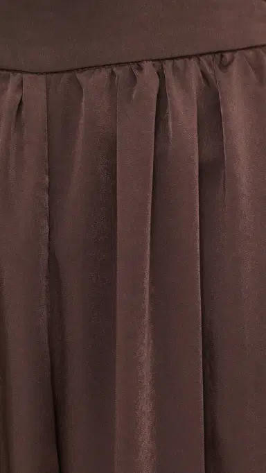 Bardot Nikola Satin Balloon Pants Dark Choco 6 | Thumbnail 6