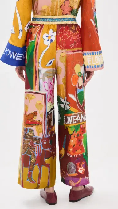 ALÉMAIS Mlak Silk Pants Multi | Thumbnail 3