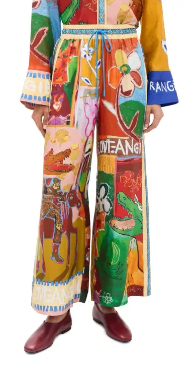 ALÉMAIS Mlak Silk Pants Multi | Thumbnail 1
