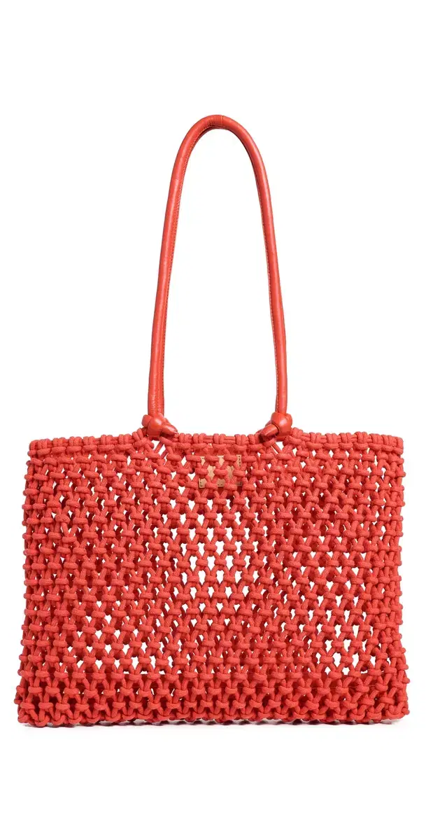 Clare V. Sandy Tote Bright Poppy One Size