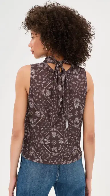 LE BOP Riley Blouse Brown Bandana L | Thumbnail 3