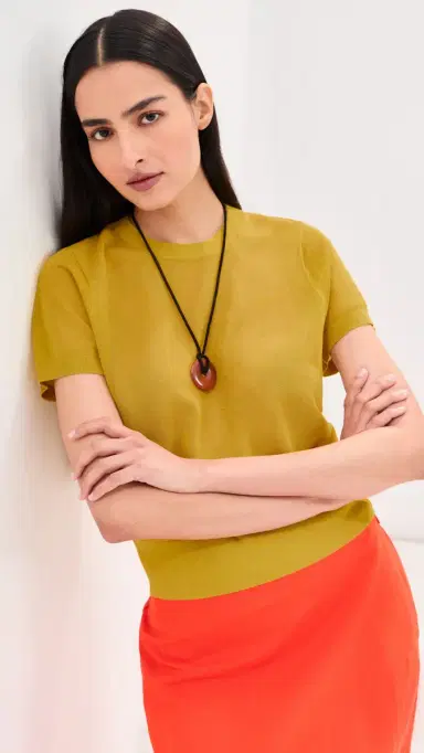 LE BOP Talia Tee Citrine | Thumbnail 3 LE BOP Talia Tee Citrine | Thumbnail 3